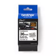 Brother Original Farbband für Etikettendrucker, Brother, TZE-FX261, schwarzer Druck/weißes Trägermaterial, laminiert, 8m, 36mm, flexibel