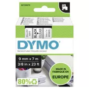 Dymo Original Farbband für Etikettendrucker, Dymo, 40910, S0720670, schwarzer Druck/transparentes Trägermaterial, 7m, 9mm, D1