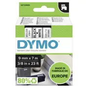 Dymo Original Farbband für Etikettendrucker, Dymo, 40913, S0720680, schwarzer Druck/weißes Trägermaterial, 7m, 9mm, D1