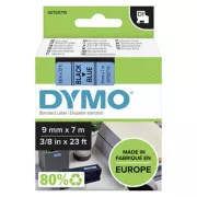 Dymo Original Farbband für Etikettendrucker, Dymo, 40916, S0720710, schwarzer Druck/blaues Trägermaterial, 7m, 9mm, D1