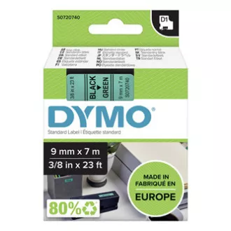 Dymo original Etikettendrucker Farbband, Dymo, 40919, S0720740, schwarzer Druck/grünes Trägermaterial, 7m, 9mm, D1 Dymo original Etikettendrucker Farbband, Dymo, 40919, S0720740, schwarzer Druck/grünes Trägermaterial, 7m, 9mm, D1