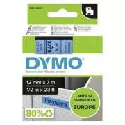 Dymo Original-Farbband für Etikettendrucker, Dymo, 45016, S0720560, schwarzer Druck/blaues Trägermaterial, 7m, 12mm, D1