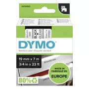 Dymo Original Farbband für Etikettendrucker, Dymo, 45800, S0720820, schwarzer Druck/transparentes Trägermaterial, 7m, 19mm, D1