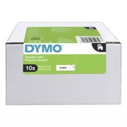 Dymo Original Farbband für Etikettendrucker, Dymo, 2093098, schwarzer Druck/weißes Trägermaterial, 7m, 19mm, 10 Stück pro Packung, Preis pro Packung, D1