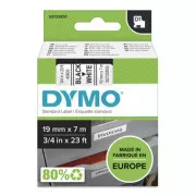 Dymo Original Farbband für Etikettendrucker, Dymo, 45803, S0720830, schwarzer Druck/weißes Trägermaterial, 7m, 19mm, D1