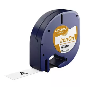 Dymo original Etikettendruckerband, Dymo, S0718850, schwarzer Druck/weißes Trägermaterial, 2m, 12mm, LetraTag Aufbügelband Dymo original Etikettendruckerband, Dymo, S0718850, schwarzer Druck/weißes Trägermaterial, 2m, 12mm, LetraTag Aufbügelband
