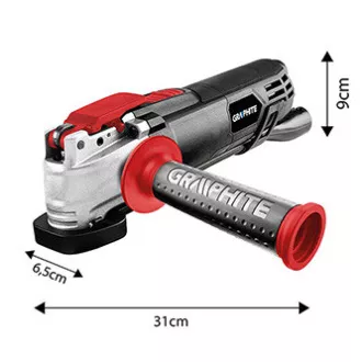 Mehrzweck-Schleifmaschine Graphit 59G025, elektrisch (Kabel), 230V, 500W, 21000osc./min, 2,8&deg;