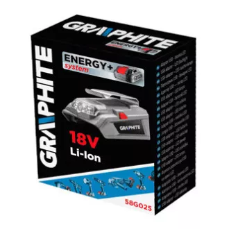 USB-Akkuladegerät und Taschenlampe, 18 V, Energy , Graphit