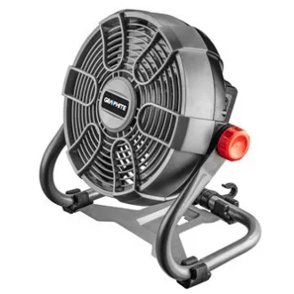 Lüfter 58G080, Akku, 18V, Netz- oder Batteriebetrieb, Graphit