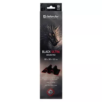Mauspad, Black Ultra, Gaming, schwarz, 80x30 cm, Defender