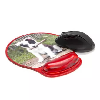 Logo Mauspad Gel, rot, SELL OUT