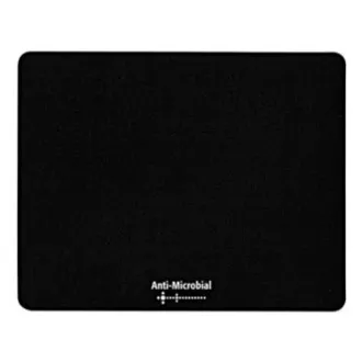 Mauspad, Polyprolylen, schwarz, 24x19cm, 0.4mm, Logo, antimikrobiell, SALE