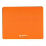 Logo Mauspad Polyprolylen, orange, antimikrobiell.
