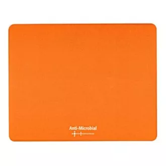 Logo Mauspad Polyprolylen, orange, antimikrobiell.