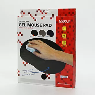 Mauspad, ergonomisch, Gel, schwarz, Logo, SELL Mauspad, ergonomisch, Gel, schwarz, Logo, SELL