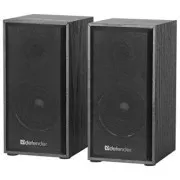 Defender Lautsprecher SPK 240, 2.0, 2x3W, schwarz, Lautstärkeregler, Holz, 100Hz~18kHz