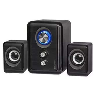 Defender-Lautsprecher V11, 2.1, 11W, schwarz, Lautstärkeregler, Power-Taste, Bass- und Höheneinstellung, 40Hz~18kHz Defender-Lautsprecher V11, 2.1, 11W, schwarz, Lautstärkeregler, Power-Taste, Bass- und Höheneinstellung, 40Hz~18kHz