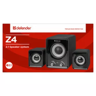 Defender-Lautsprecher Z4, 2.1, 11W, schwarz, Lautstärkeregler, Bassregler, 50Hz~20kHz Defender-Lautsprecher Z4, 2.1, 11W, schwarz, Lautstärkeregler, Bassregler, 50Hz~20kHz