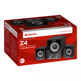 Defender-Lautsprecher Z4, 2.1, 11W, schwarz, Lautstärkeregler, Bassregler, 50Hz~20kHz Defender-Lautsprecher Z4, 2.1, 11W, schwarz, Lautstärkeregler, Bassregler, 50Hz~20kHz