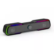 HP Soundbar DHE-6002, 2.0, 6W, schwarz, hintergrundbeleuchtet