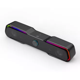 HP Soundbar DHE-6002, 2.0, 6W, schwarz, hintergrundbeleuchtet