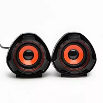 Logo-Lautsprecher SPZ2, 2.0, 5W, schwarz, Lautstärkeregler Logo-Lautsprecher SPZ2, 2.0, 5W, schwarz, Lautstärkeregler