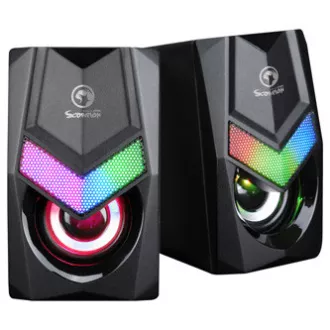 Marvo-Lautsprecher SG-118, 6W, schwarz, hintergrundbeleuchtet Marvo-Lautsprecher SG-118, 6W, schwarz, hintergrundbeleuchtet