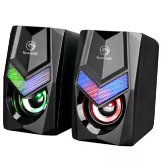 Marvo-Lautsprecher SG-118, 6W, schwarz, hintergrundbeleuchtet Marvo-Lautsprecher SG-118, 6W, schwarz, hintergrundbeleuchtet