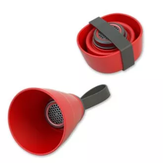 YZSY Bluetooth-Lautsprecher SALI, 1.0, 3W, rot, Lautstärkeregler, faltbar, wasserdicht, SELL