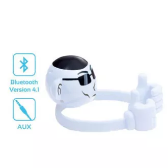 Promate Bluetooth-Lautsprecher Ape, Li-Ion, 1.0, 3W, weiß, für Kinder, Telefonhalter, SELL Promate Bluetooth-Lautsprecher Ape, Li-Ion, 1.0, 3W, weiß, für Kinder, Telefonhalter, SELL