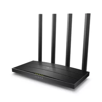 TP-LINK Router Archer C6 V3 2.4GHz und 5GHz, Extender, Access Point, IPv6, 1200Mbps, externe feste Antenne, 802.11ac, Gigabit pr