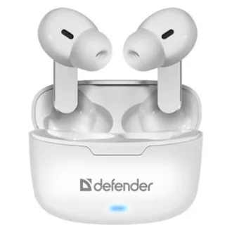 Defender Twins 903, Kopfhörer mit Mikrofon, kabellos weiß, Ohrstöpsel, BT 5.0, TWS, Bluetooth-Ladecase, FOR SALE