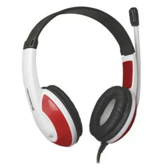 Defender Warhead G-120 Gaming-Headset mit Mikrofon, kabelgebunden, weiß-rot, 2x 3,5 mm Klinke Defender Warhead G-120 Gaming-Headset mit Mikrofon, kabelgebunden, weiß-rot, 2x 3,5 mm Klinke