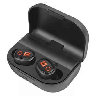 Defender Twins 639 Kopfhörer mit Mikrofon, drahtlos, schwarz, Ohrstöpsel, BT 5.0, TWS, Ladeetui mit Powerbank bluetooth type,
