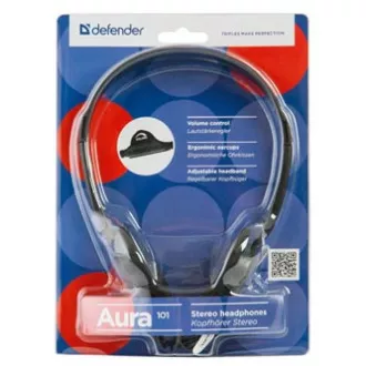 Defender Aura 101 Kopfhörer, kabelgebunden, schwarz, offen, 3,5 mm Klinke Defender Aura 101 Kopfhörer, kabelgebunden, schwarz, offen, 3,5 mm Klinke