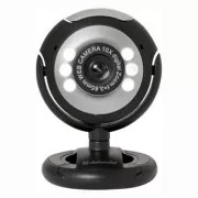 Defender Webcam C-110, 0,3 Mpix, USB 2.0, schwarz/grau, für Laptop/LCD