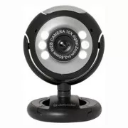Defender C-110 Webcam, schwarz/grau 0.3 Mpix, USB 2.0, für Laptop/LCD