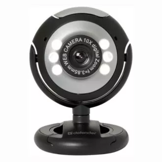 Defender C-110 Webcam, schwarz/grau 0.3 Mpix, USB 2.0, für Laptop/LCD
