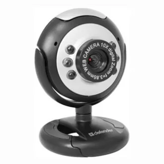 Defender C-110 Webcam, schwarz/grau 0.3 Mpix, USB 2.0, für Laptop/LCD