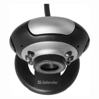 Defender C-110 Webcam, schwarz/grau 0.3 Mpix, USB 2.0, für Laptop/LCD