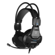 E-blue Cobra HS, Gaming-Headset mit Mikrofon, Lautstärkeregler, schwarz, 2x 3,5 mm Klinke