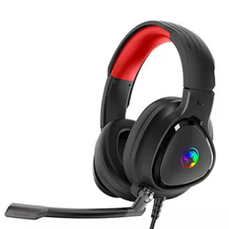 Marvo HG8958 Headset mit Mikrofon, verkabelt, schwarz, Gaming, 3,5 mm Klinke   Splitter   USB