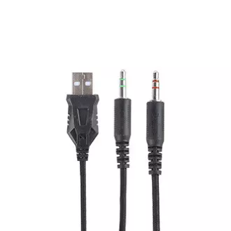 Marvo HG8958 Headset mit Mikrofon, verkabelt, schwarz, Gaming, 3,5 mm Klinke   Splitter   USB