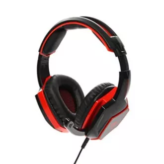 Red Fighter H2 Gaming-Headset mit Mikrofon, kabelgebunden, schwarz und rot, 2x 3,5 mm Klinke Red Fighter H2 Gaming-Headset mit Mikrofon, kabelgebunden, schwarz und rot, 2x 3,5 mm Klinke