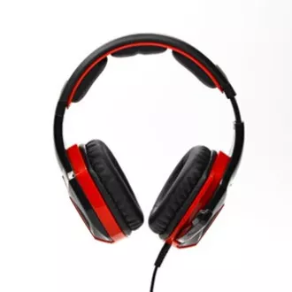 Red Fighter H2 Gaming-Headset mit Mikrofon, kabelgebunden, schwarz und rot, 2x 3,5 mm Klinke Red Fighter H2 Gaming-Headset mit Mikrofon, kabelgebunden, schwarz und rot, 2x 3,5 mm Klinke