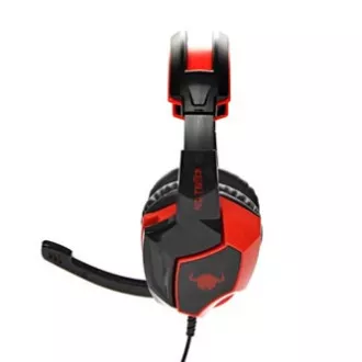 Red Fighter H2 Gaming-Headset mit Mikrofon, kabelgebunden, schwarz und rot, 2x 3,5 mm Klinke Red Fighter H2 Gaming-Headset mit Mikrofon, kabelgebunden, schwarz und rot, 2x 3,5 mm Klinke