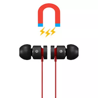 Powerton LIFE ARIVO Drahtloser Bluetooth-Kopfhörer, schwarz und rot