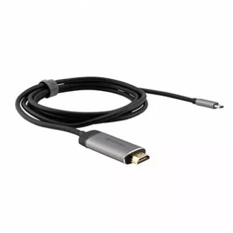 USB (3.1) Hub 1-Port, 49144, grau, Kabellänge 1.5m, Verbatim, USB C zu HDMI Adapter
