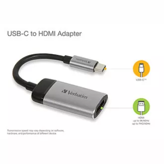 USB (3.1) Hub 1-Port, 49143, grau, Kabellänge 10cm, Verbatim, 1x HDMI USB (3.1) Hub 1-Port, 49143, grau, Kabellänge 10cm, Verbatim, 1x HDMI