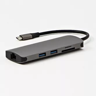 USB 3.1 Typ-C Docking Station grau, Ganz neu, HDMI, RJ45, microSD, USB C (PD), 2x USB3.0 USB 3.1 Typ-C Docking Station grau, Ganz neu, HDMI, RJ45, microSD, USB C (PD), 2x USB3.0